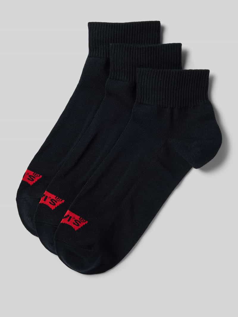 Levi's Sokken met labeldetail in een set van 3 paar, model 'MID CUT BATWING LOGO'