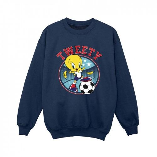 Looney Tunes Boys Tweety Football Circle Sweatshirt