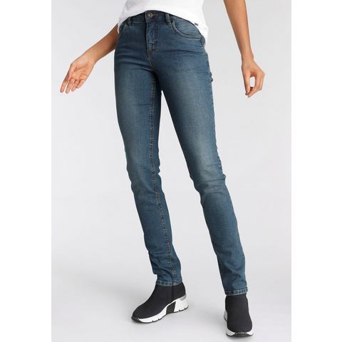 Arizona Slim-fit-Jeans "Bund mit seitlichem Gummizugeinsatz"