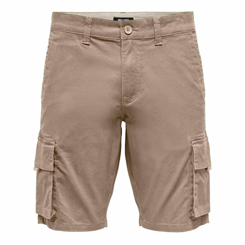 ONLY AND SONS Short cargo regular poches 98% coton Homme 