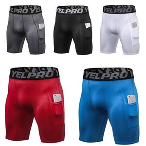 YOUNAXIN Hardloopshorts voor heren Bodybuilding Sneldrogend Fitness Strakke sportkorte broek 11 kleuren