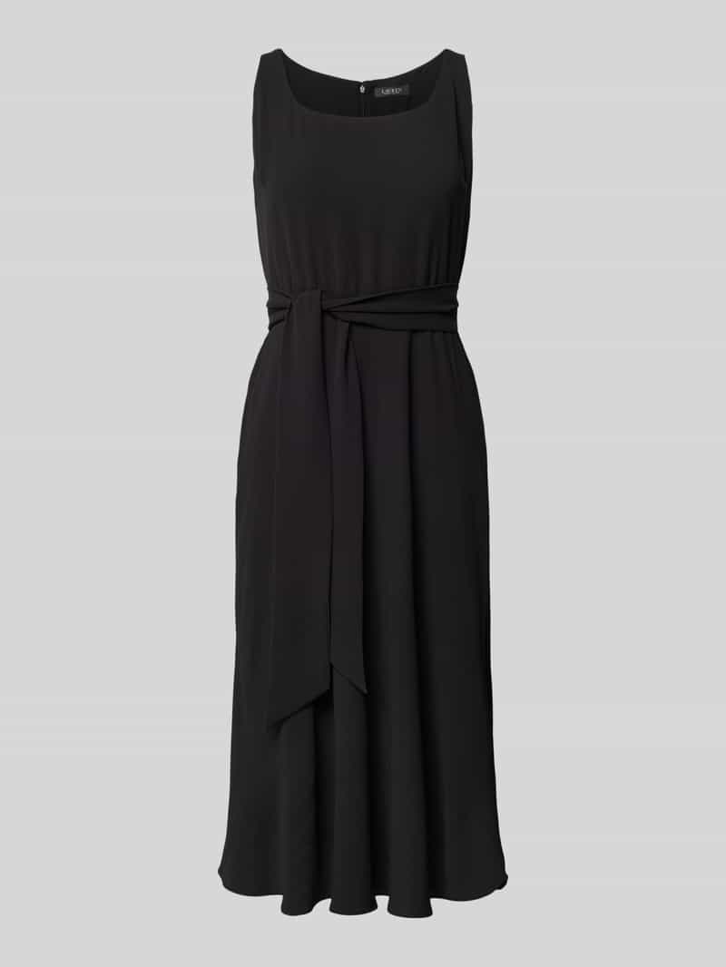 Lauren Ralph Lauren Knielange jurk met strikceintuur, model 'ZAWATO'