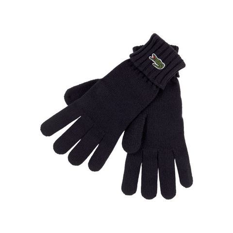 Lacoste Strickhandschuhe Unisex Gloves Strickhandschuhe mit Logo, Geschenk, Gift Premium, Warm