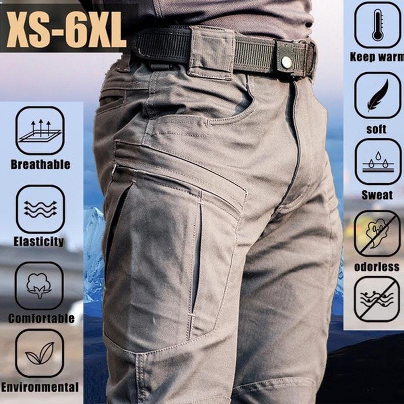 Smart Mouse Men's Quick Dry Waterproof Tactical Trousers Multi-pocket Breathable Work Pants Cargo Pants