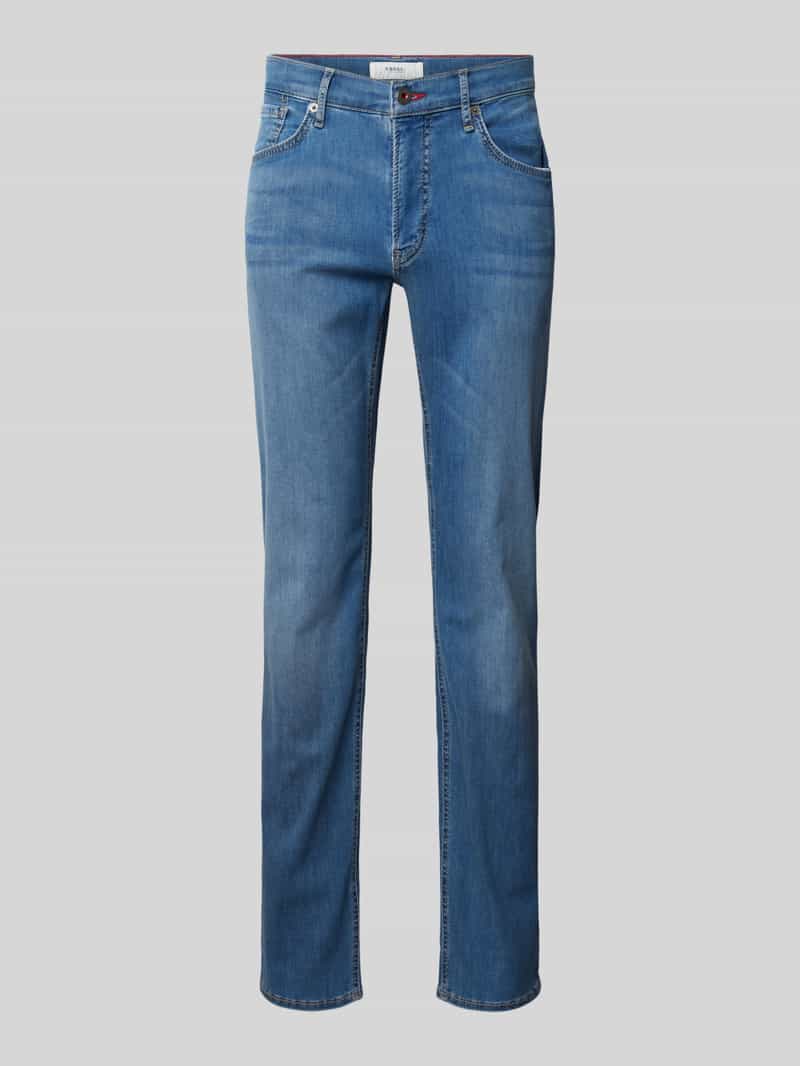 BRAX Straight fit jeans met labelpatch, model 'CHUCK'
