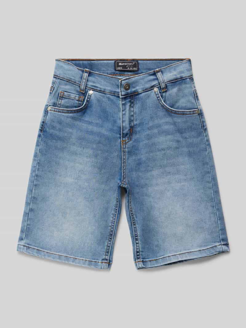 Blue Effect Relaxed fit korte jeans met labelpatch aan de achterkant
