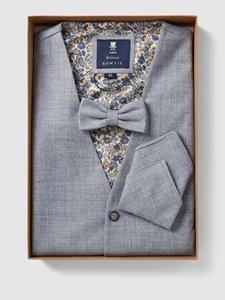 Prince Bowtie Stropdas en pochet in een set met all-over motief