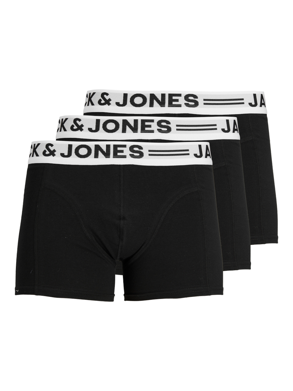Jack & Jones Boxershorts SENSE Trunks 3-pack Zwart-XXL