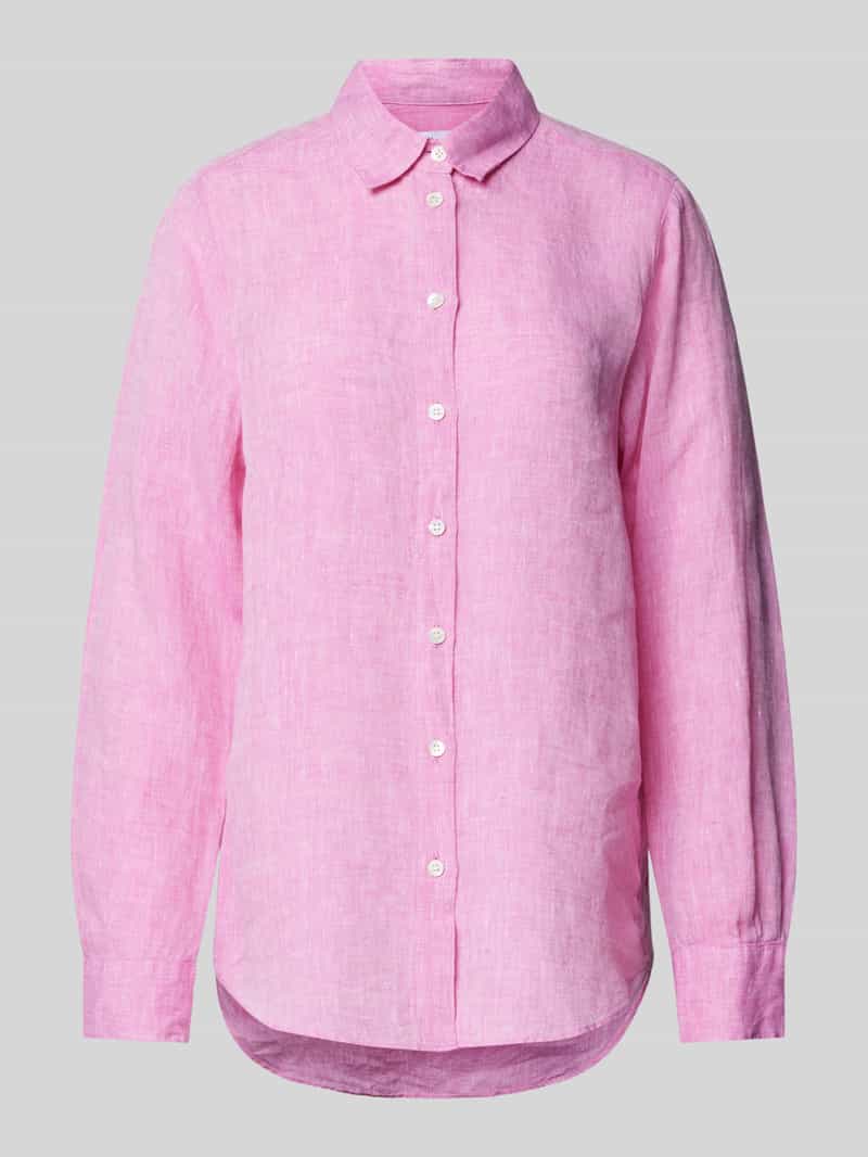 Seidensticker Linnen blouse in effen design