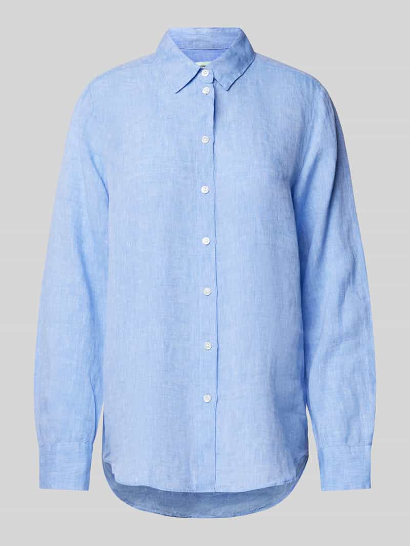 Seidensticker Linnen blouse in effen design