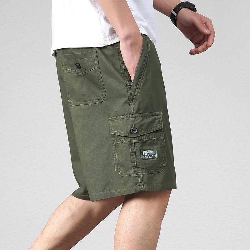 No. 11 Fashion Mode zomer herenshorts los werkpak korte broek heren casual plus size knielange broek
