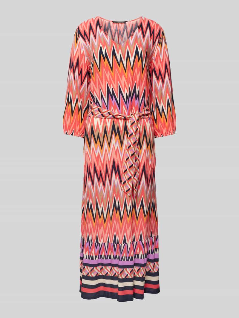 Betty Barclay Midi-jurk met zigzagmotief