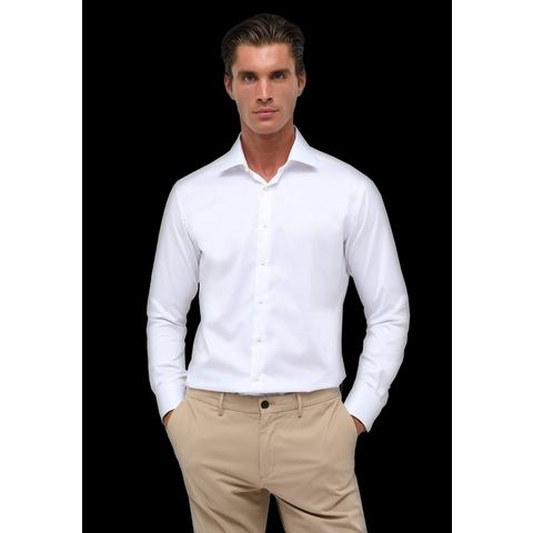 ETERNA Mode GmbH MODERN FIT Luxury Shirt in weiß unifarben