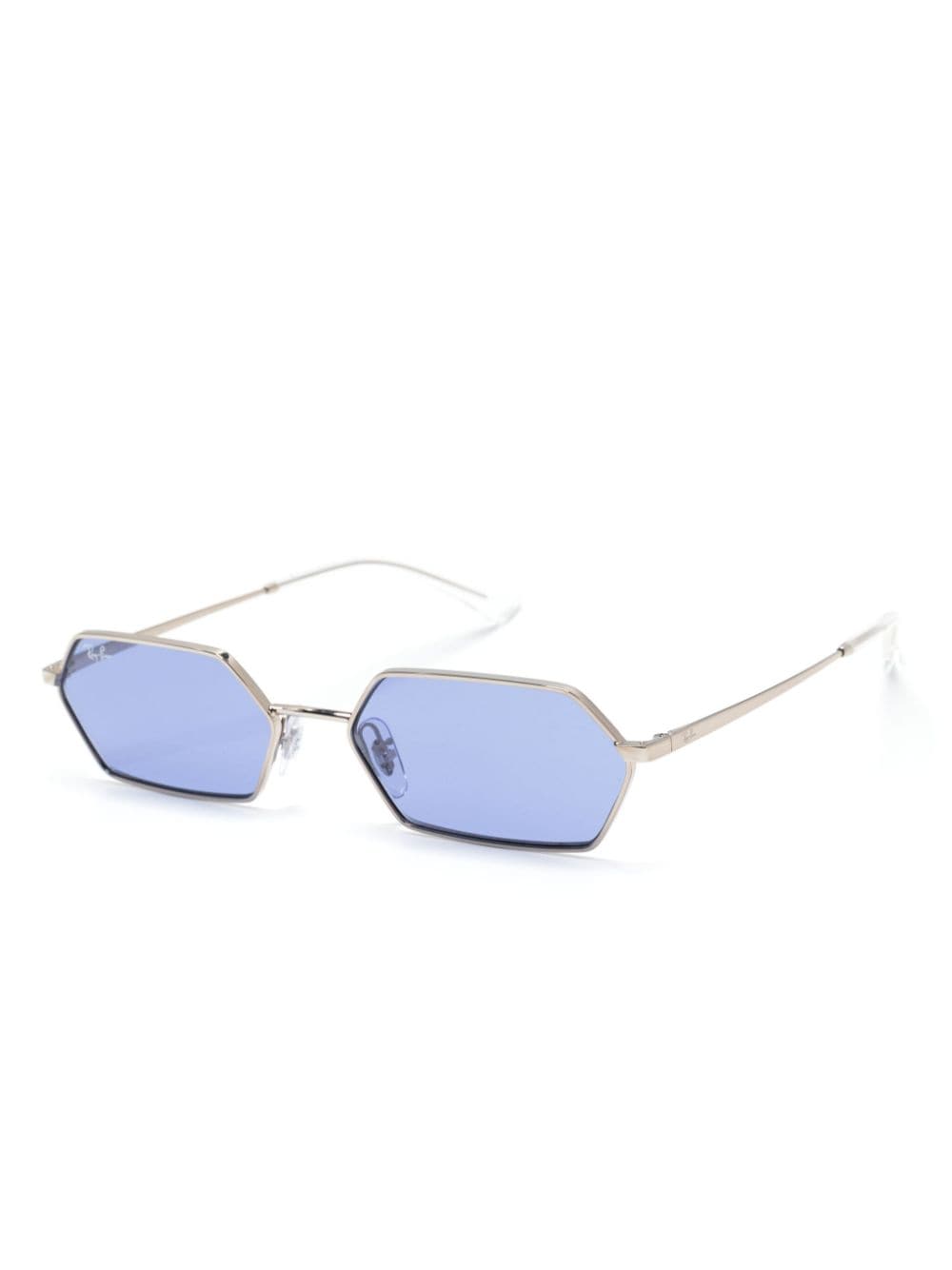 Ray-Ban Yevi zonnebril met geometrisch montuur - Zilver