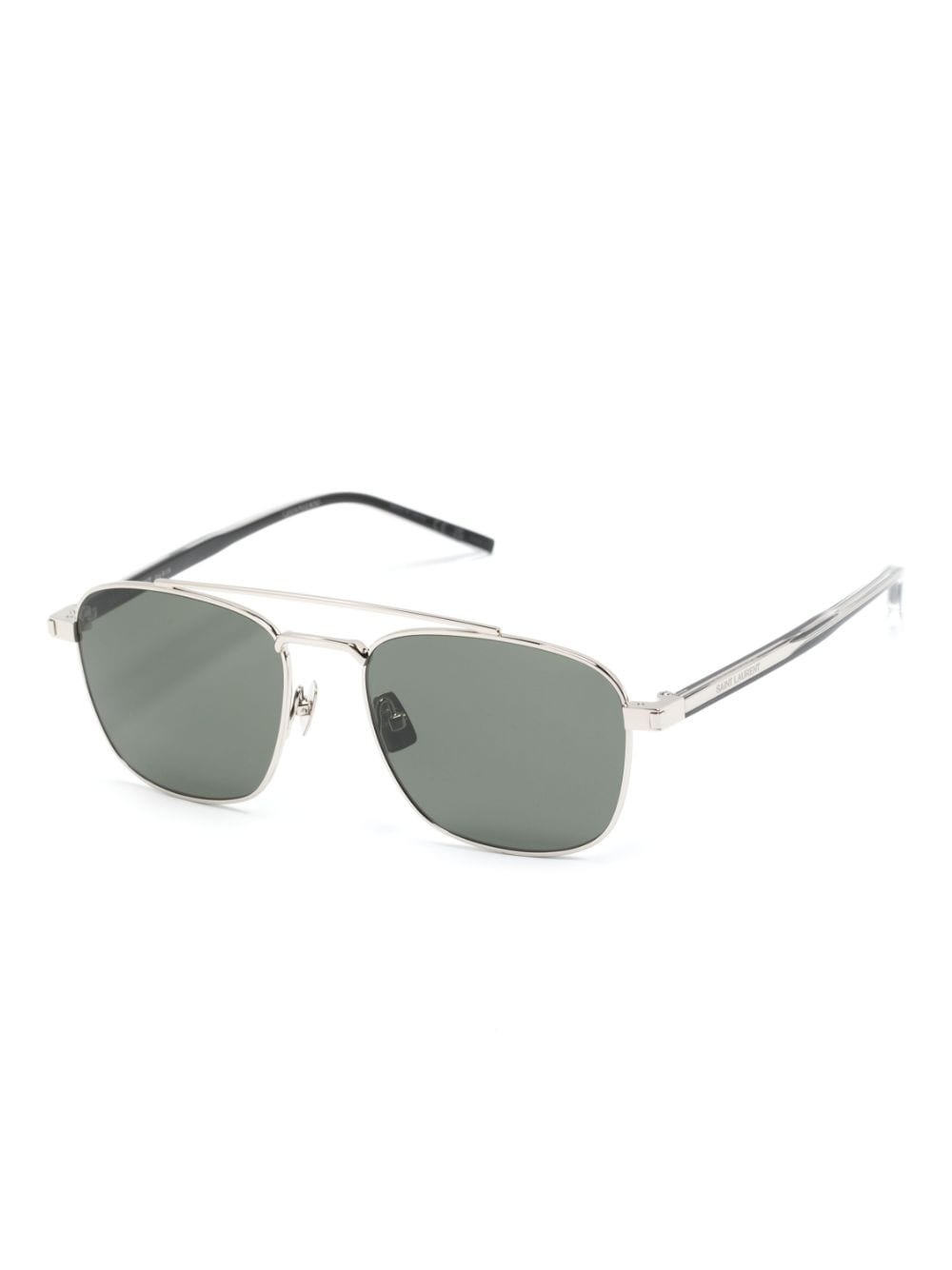Saint Laurent Eyewear New Wave zonnebril met vierkant montuur - Zilver
