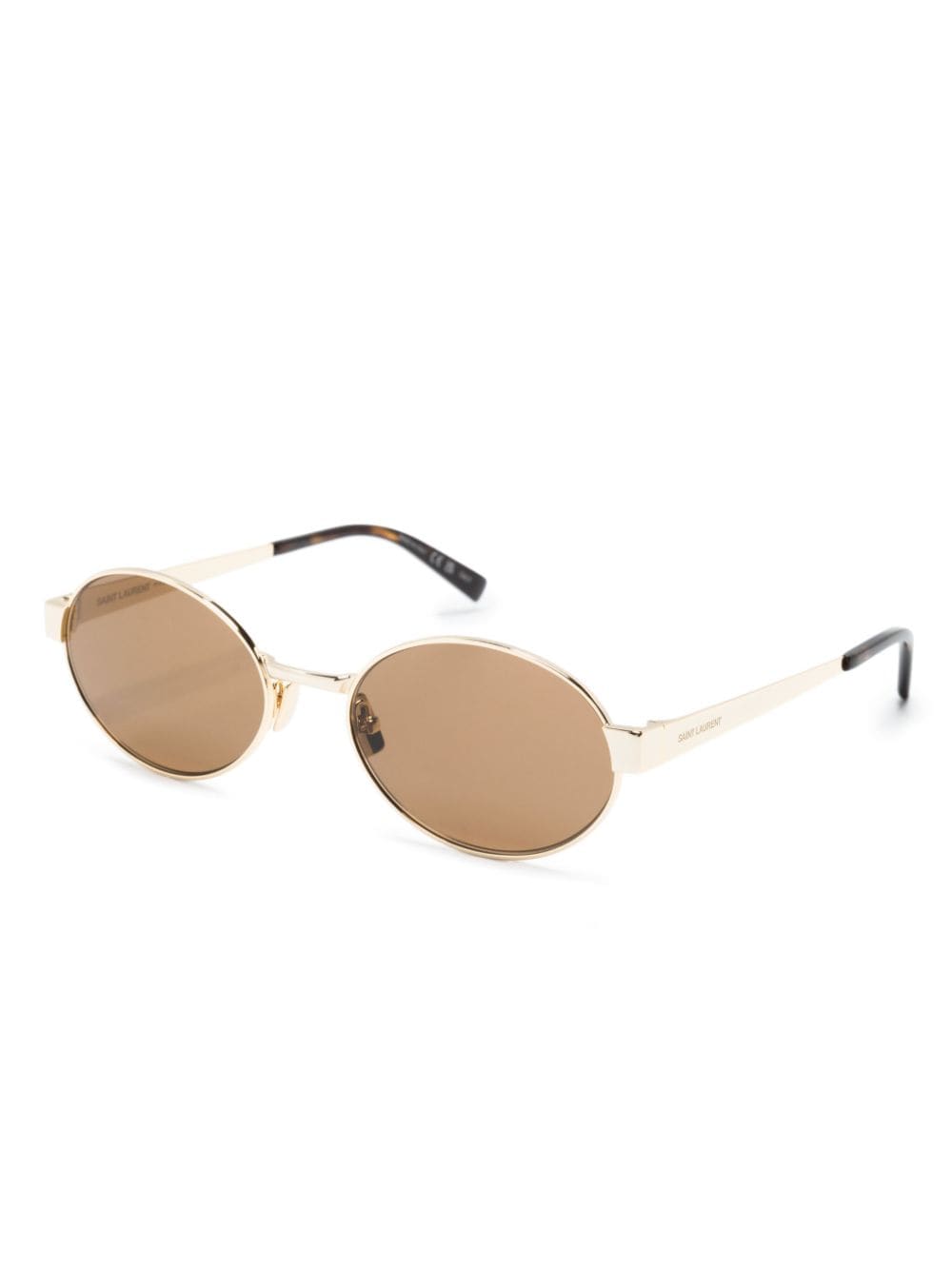 Saint Laurent Eyewear 692 zonnebril met ovalen montuur - Bruin