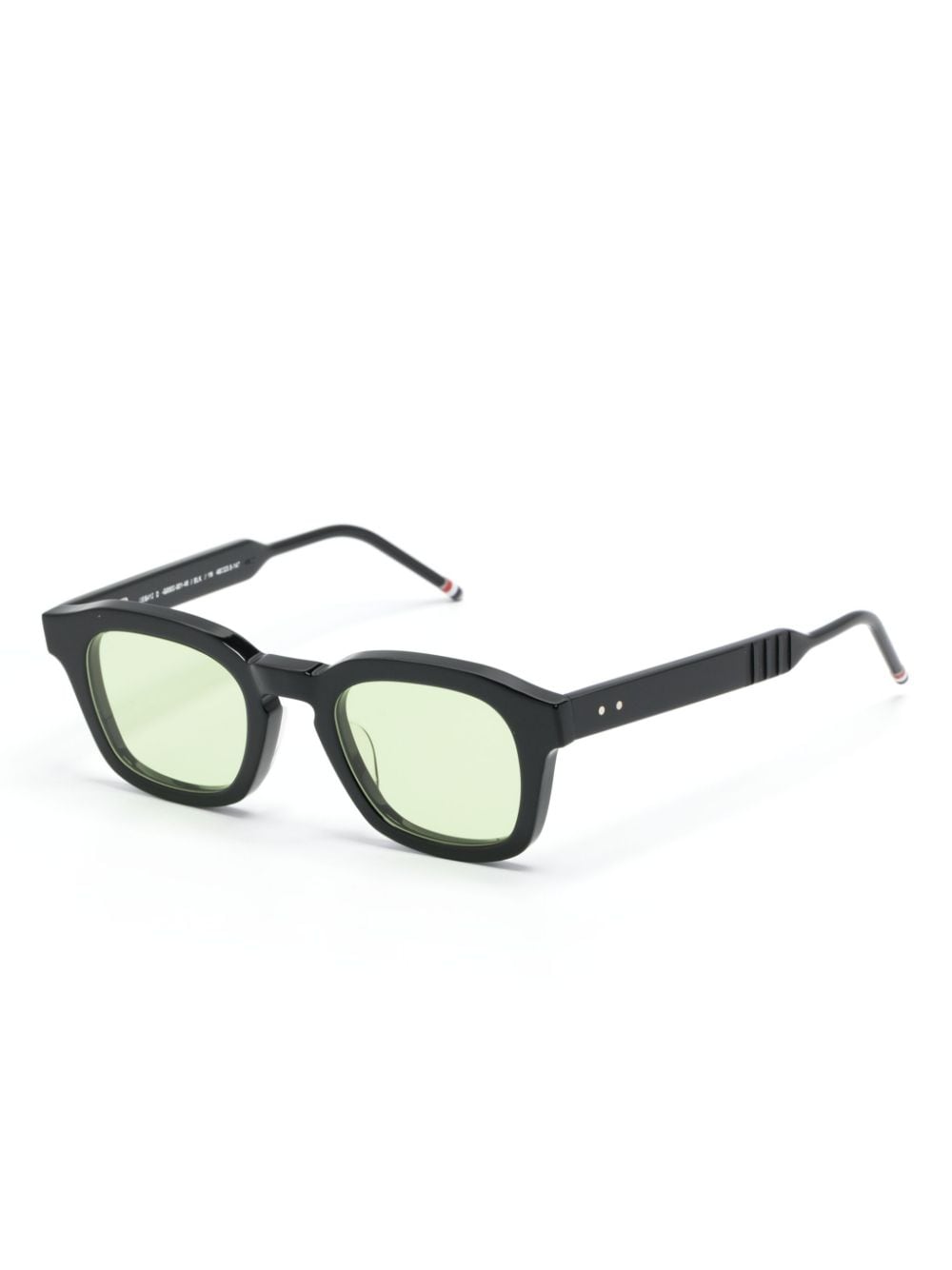 Thom Browne Eyewear Zonnebril met vierkant montuur - Zwart