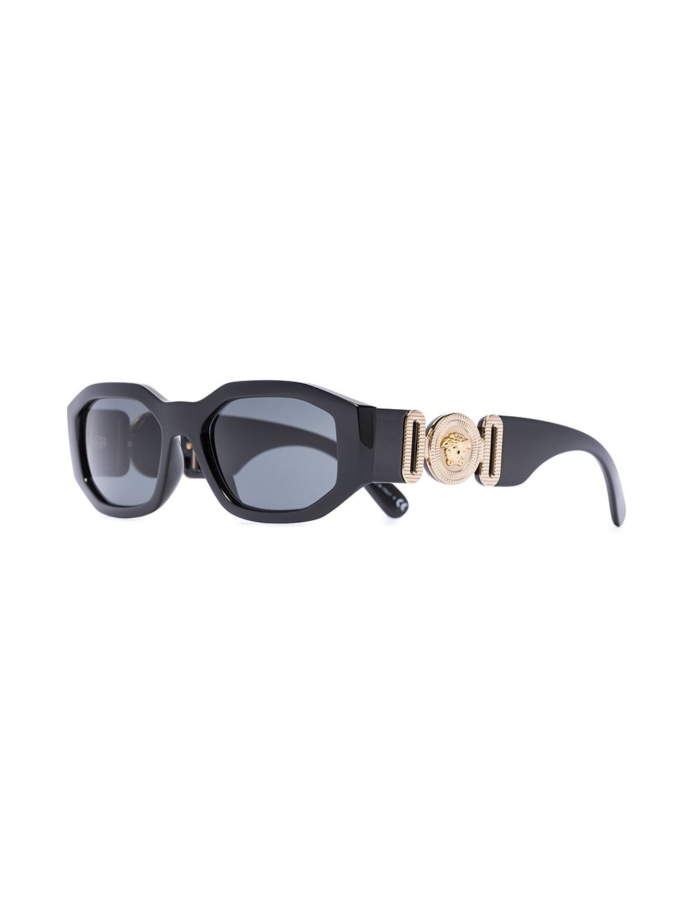 Versace Eyewear Biggie zonnebril met vierkant montuur - Zwart