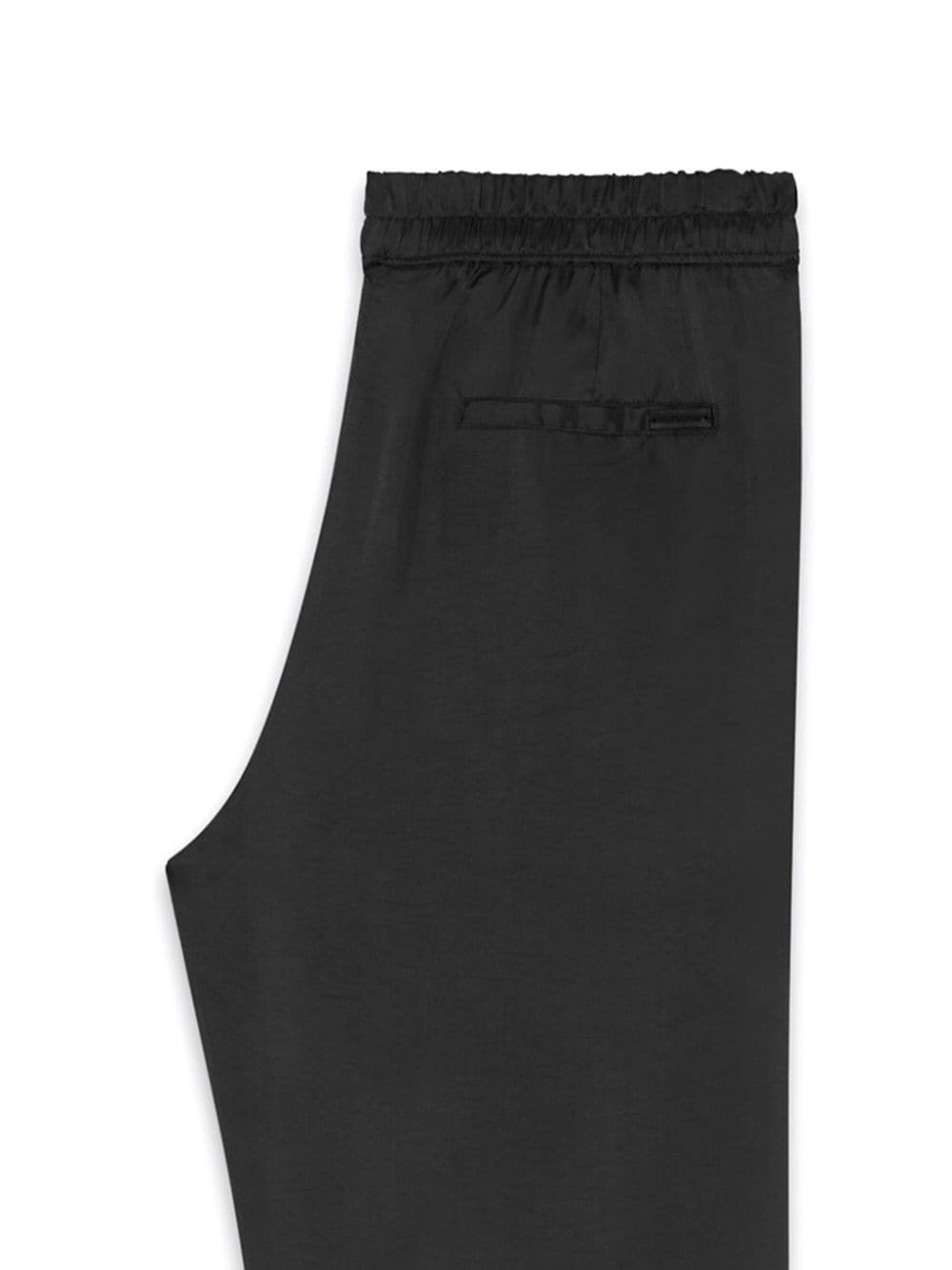 Saint Laurent Low waist broek met wijde pijpen - Zwart