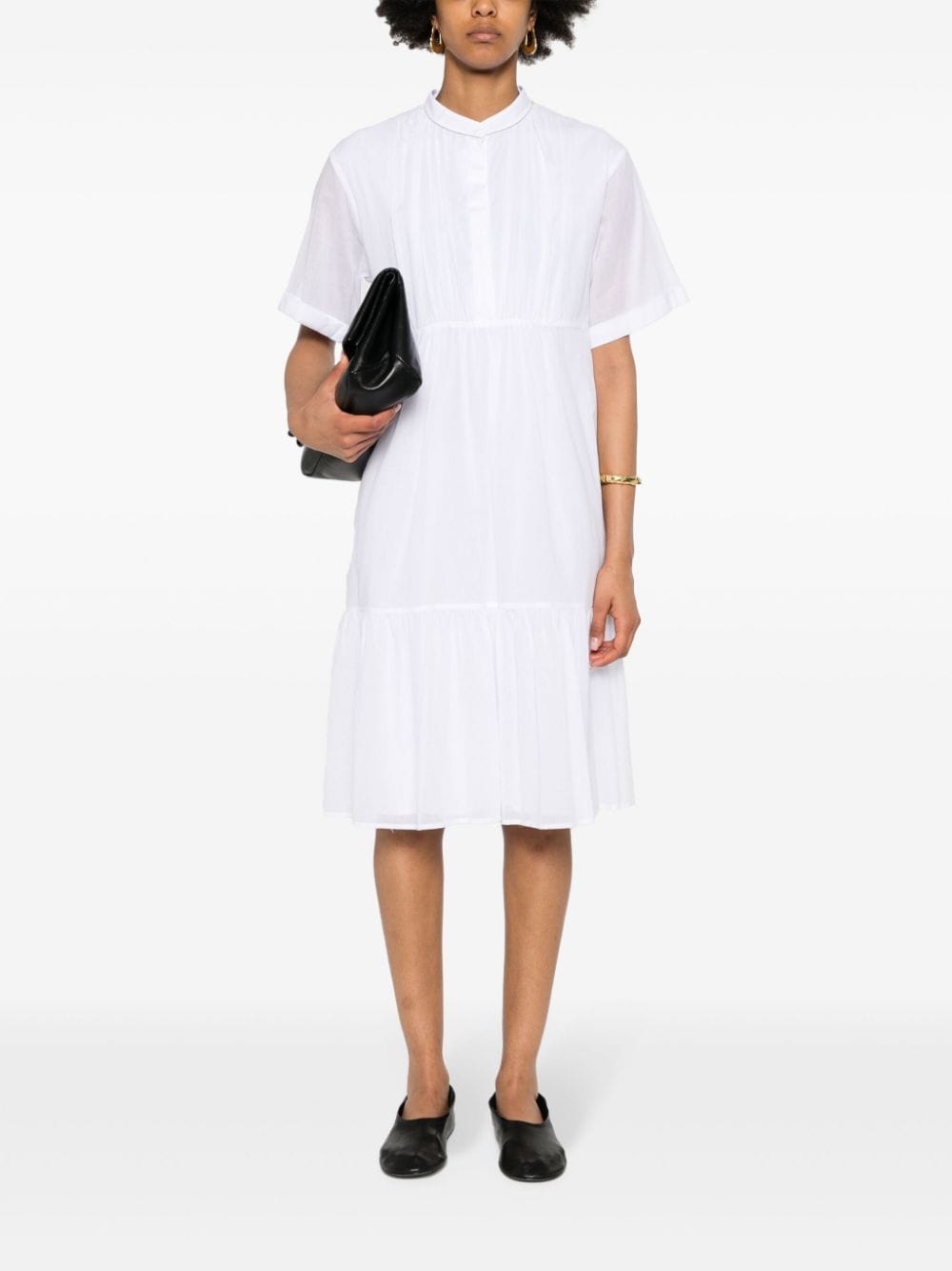 Peserico Midi-jurk met kralendetail - Wit