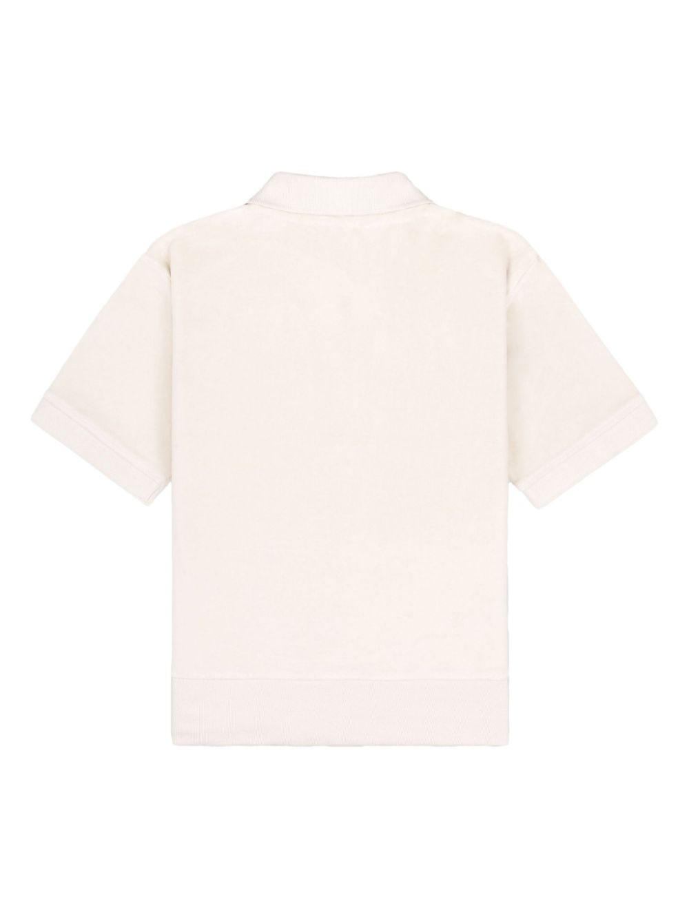 Sporty & Rich SRC Velour cotton polo shirt - Wit