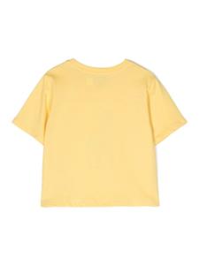 Ralph Lauren Kids Katoenen T-shirt met geborduurde bloemen - Geel