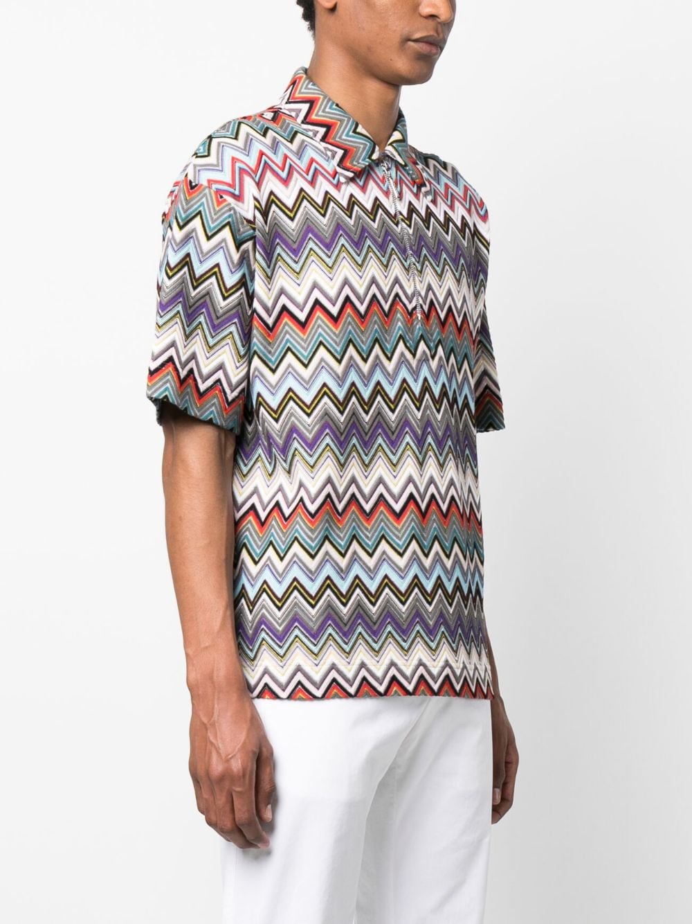 Missoni Overhemd met zigzag-print - Grijs