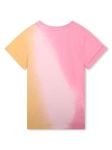 Chloé Kids T-shirt met tie-dye print - Roze