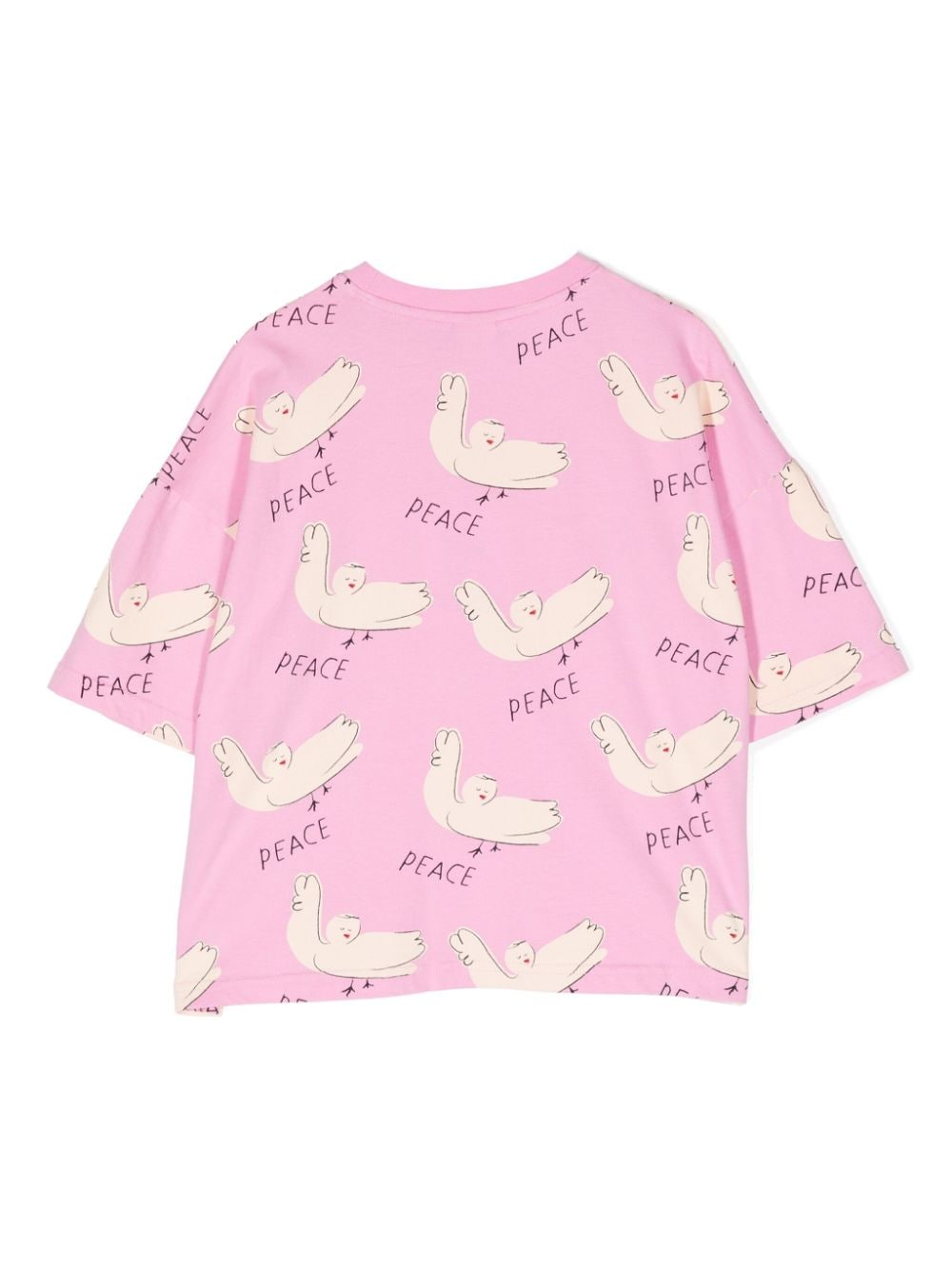 JELLYMALLOW T-shirt met vogelprint - Roze