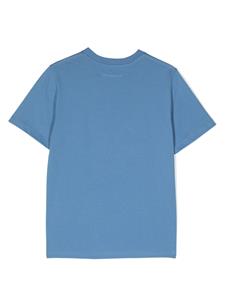 MM6 Maison Margiela Kids T-shirt met logoprint - Blauw