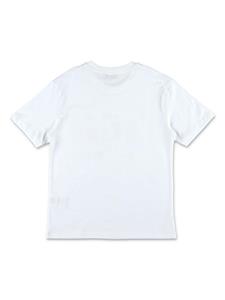 MSGM Kids Katoenen T-shirt met logoprint - Wit