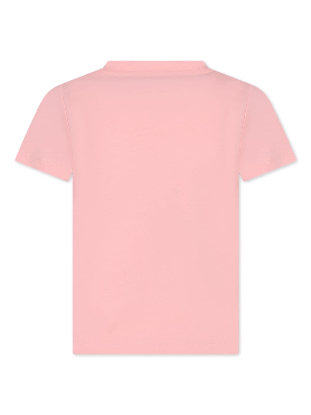 Ermanno Scervino Junior logo-embellished cotton T-shirt - Roze