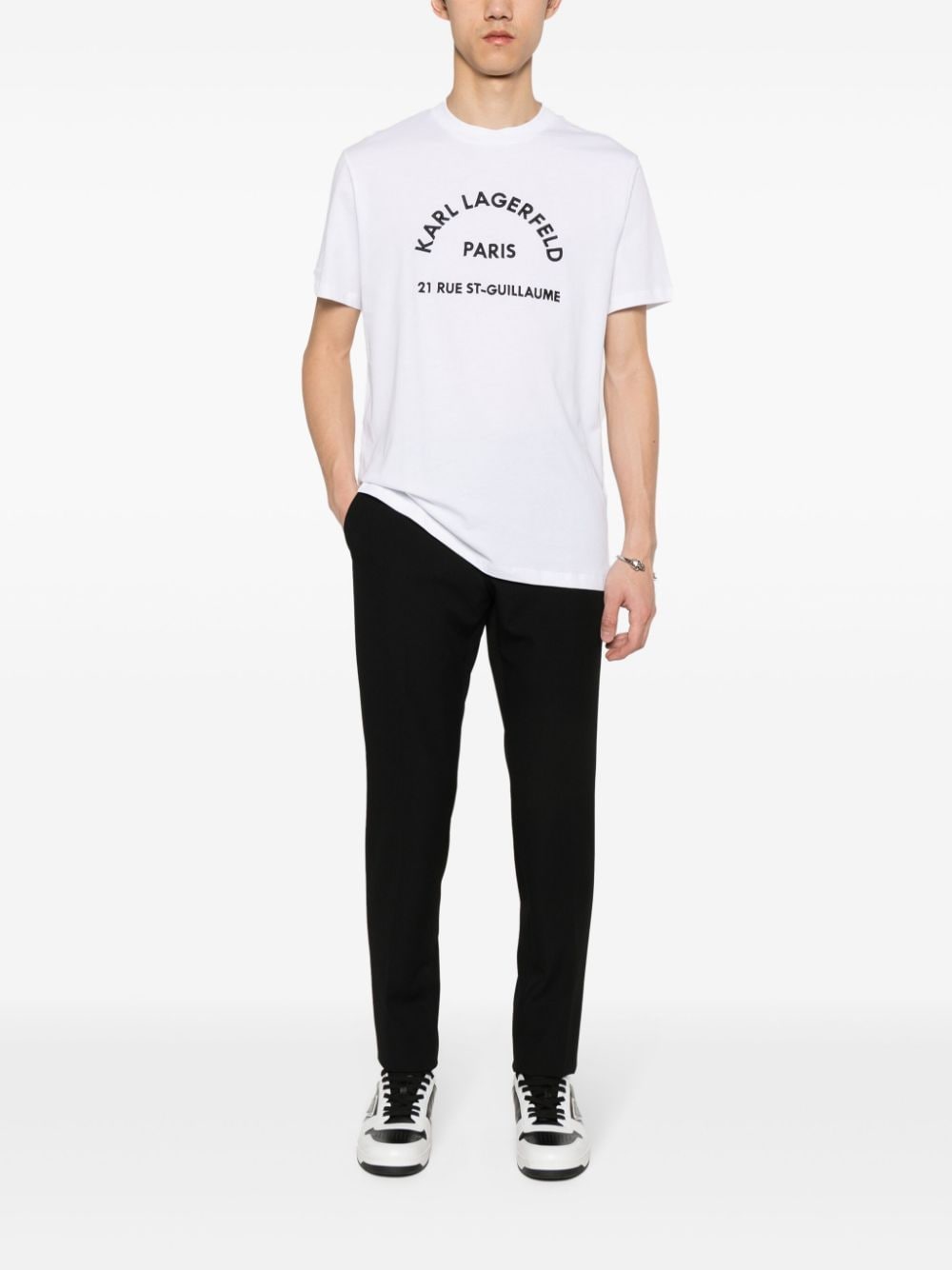 Karl Lagerfeld Slim-fit pantalon - Zwart