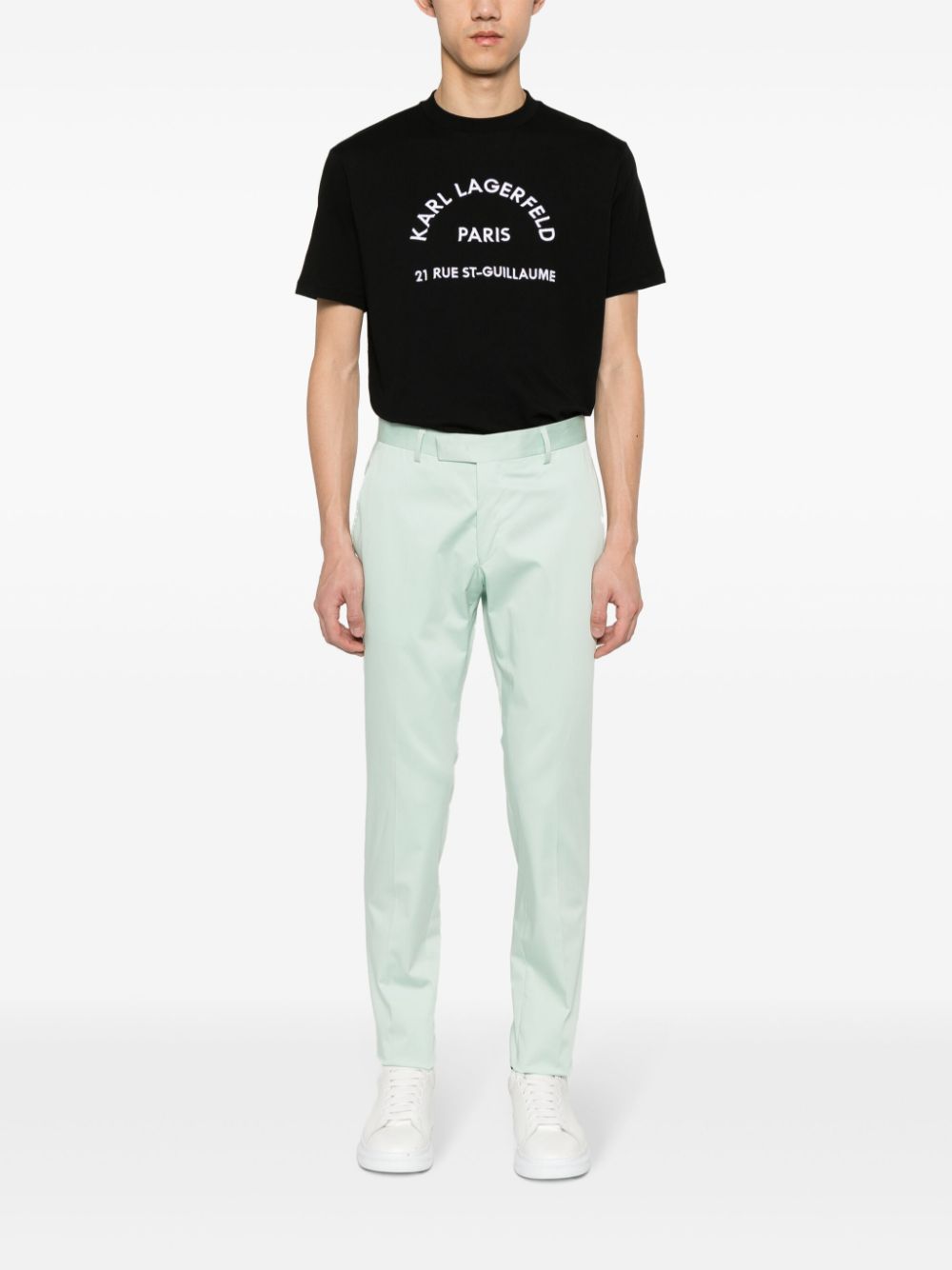 Karl Lagerfeld Slim-fit pantalon - Groen