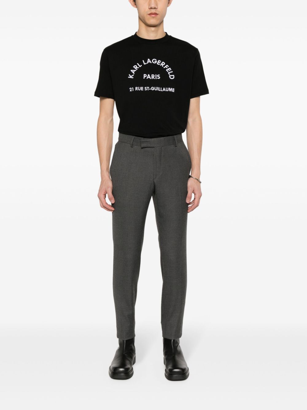 Karl Lagerfeld Slim-fit pantalon - Grijs