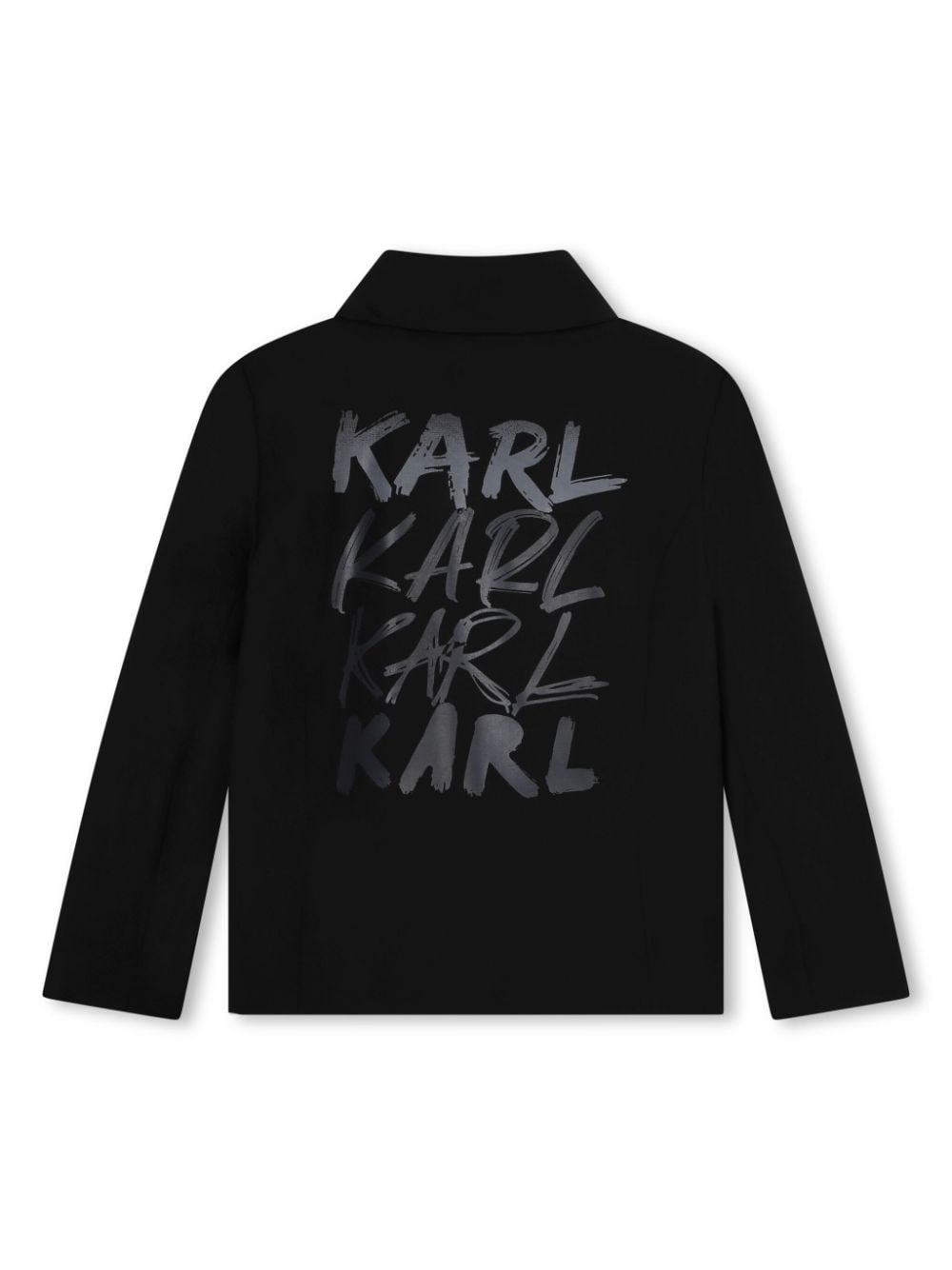 Karl Lagerfeld Kids Geruite blazer - Zwart