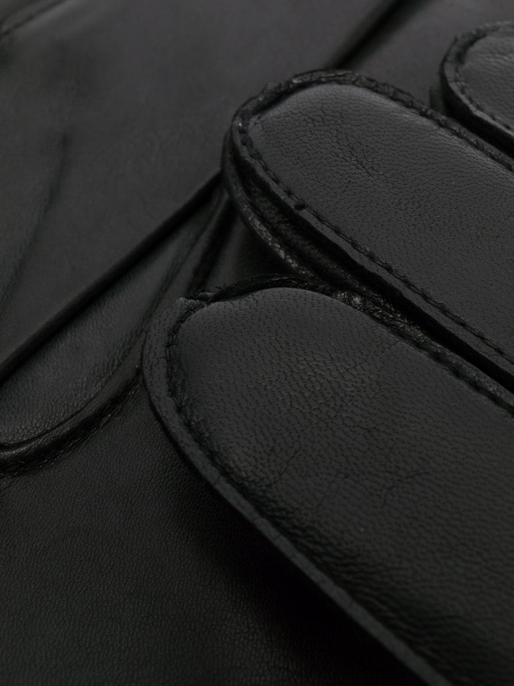 Aspinal Of London Handschoenen met stiksel detail - Zwart