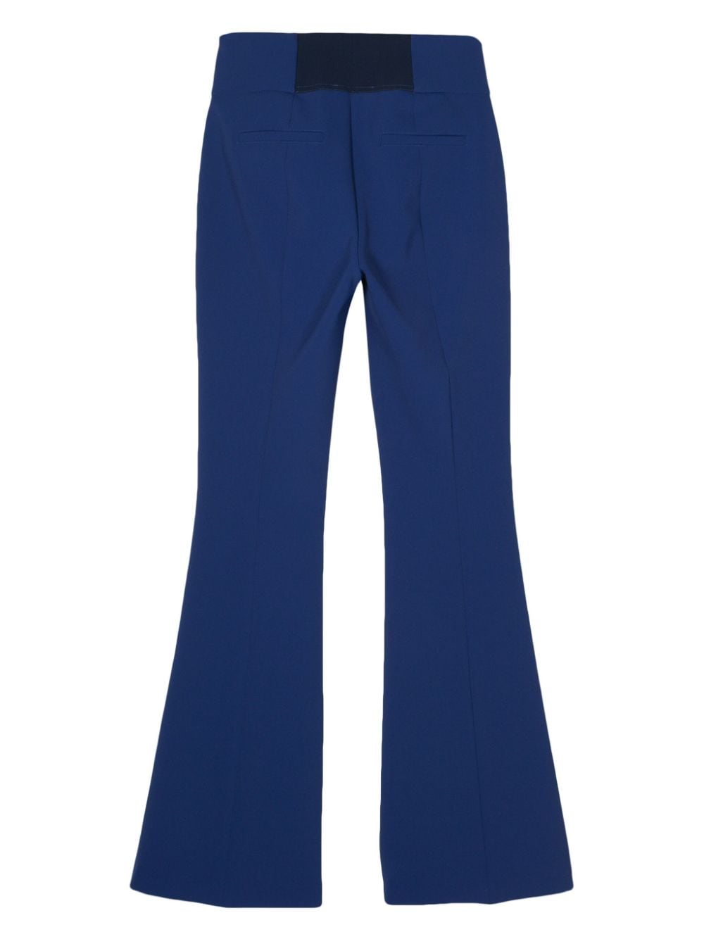 Blugirl crepe flared trousers - Blauw