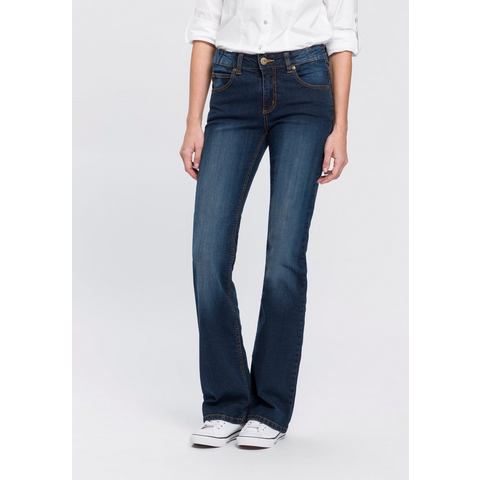 Arizona Bootcut-Jeans "Bund mit seitlichem Gummizugeinsatz"