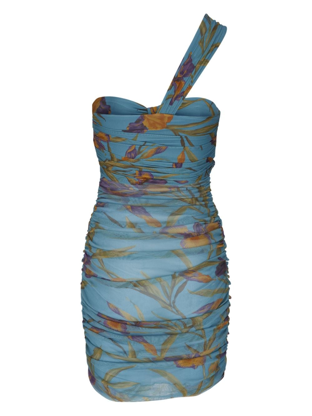 Saint Laurent Asymmetrische jurk - Blauw