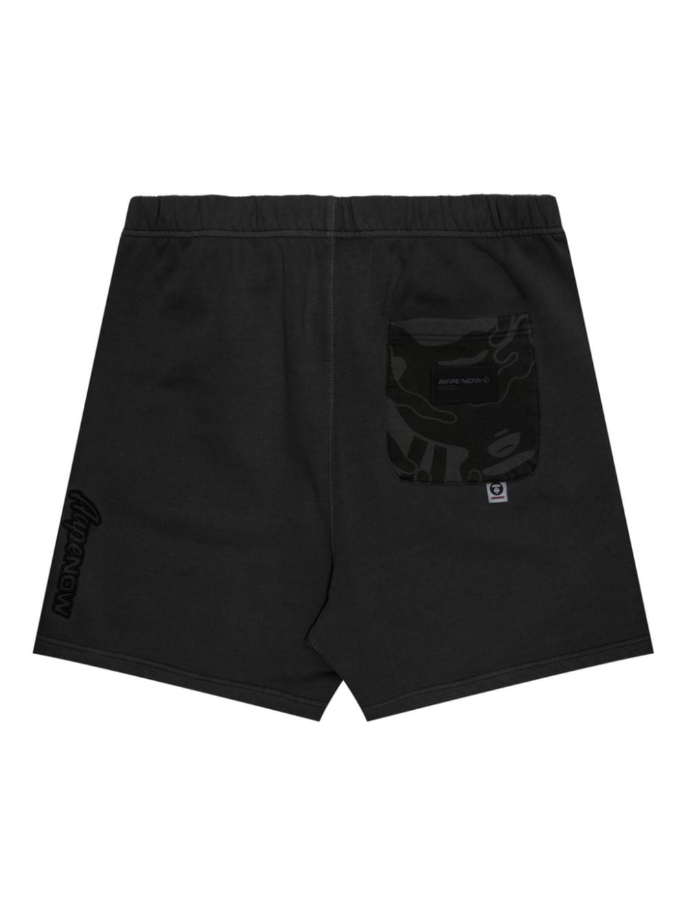 AAPE BY *A BATHING APE Shorts met geborduurd logo - Zwart