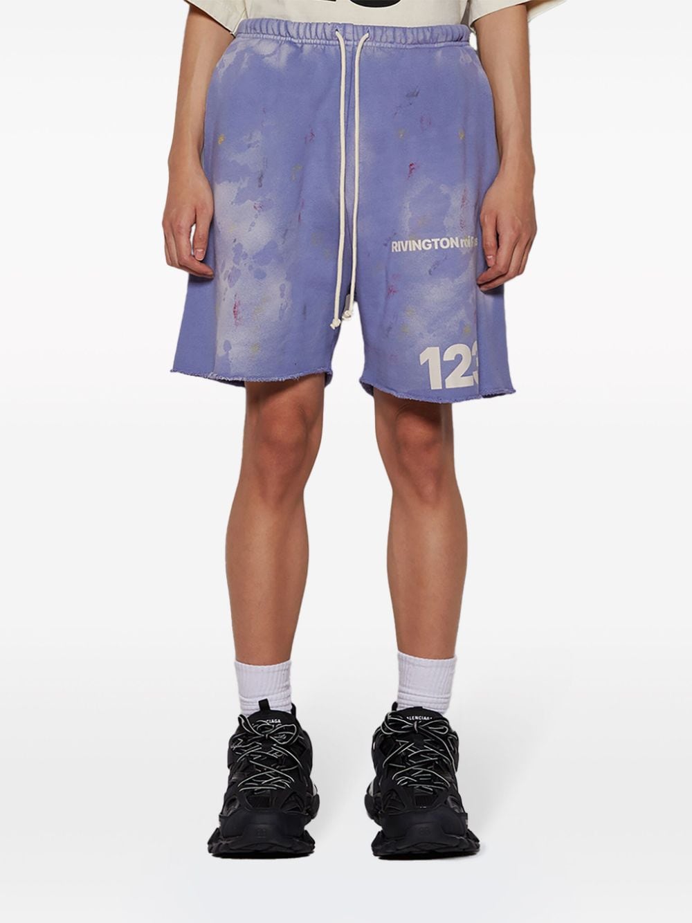 RRR123 Gym Bag cotton shorts - Paars