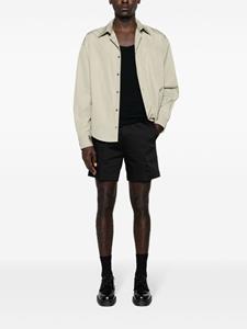 AMI Paris mid-rise cotton bermuda shorts - Zwart