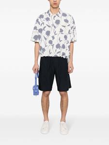 Paul Smith drawstring-waist organic-cotton shorts - Blauw