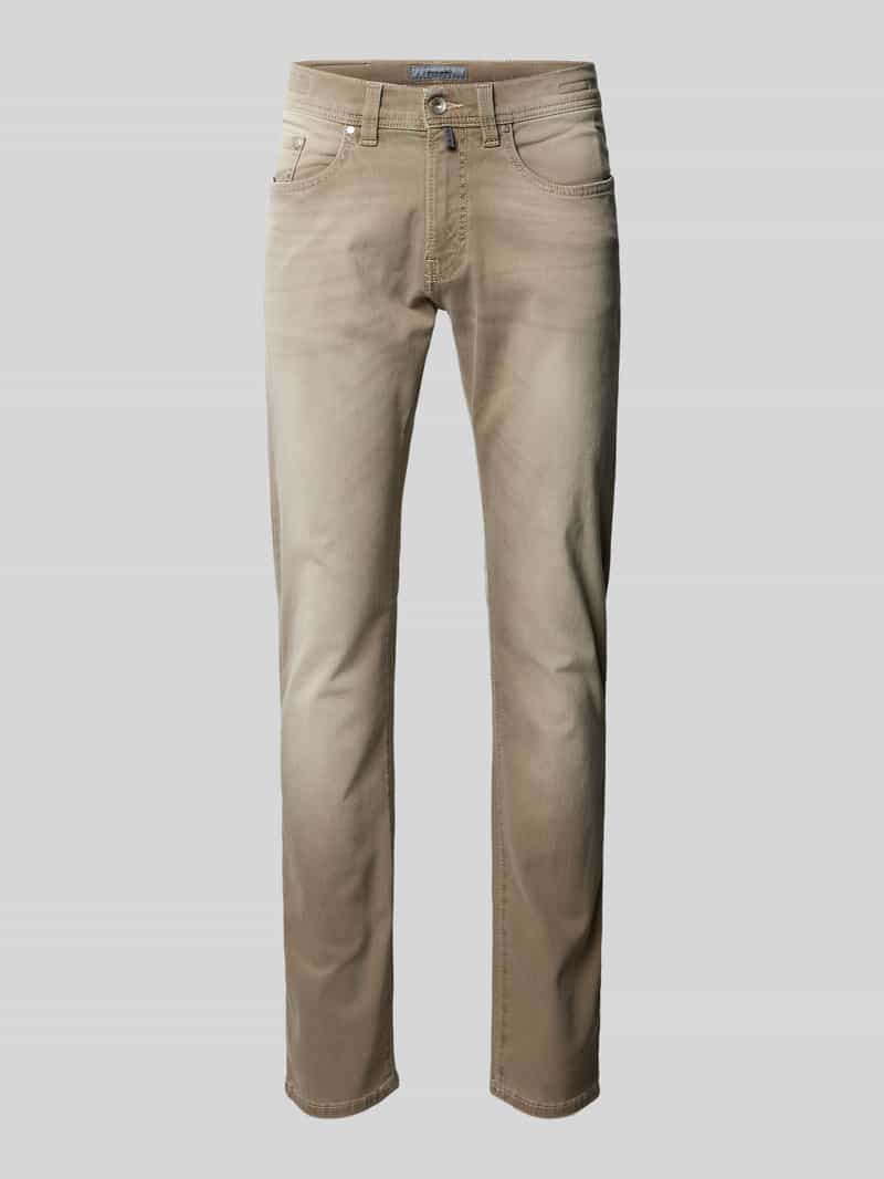 Pierre Cardin Regular fit broek in used-look, model 'Lyon'