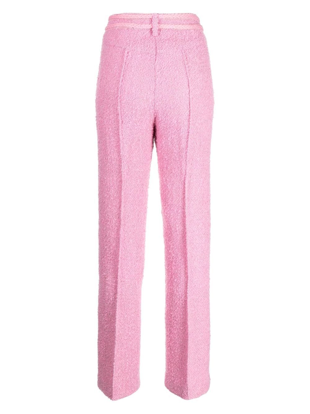 ROTATE Pantalon met gevlochten detail - Roze