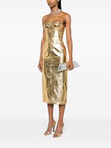 Blumarine Strapless jurk - Goud