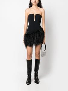 David Koma Off-shoulder mini-jurk - Zwart