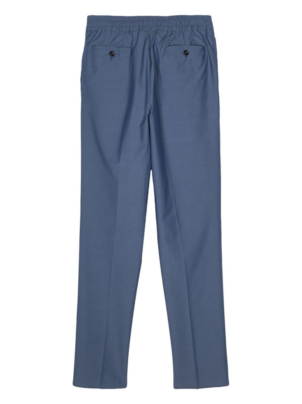 Drumohr pleat-detail slim-fit trousers - Blauw