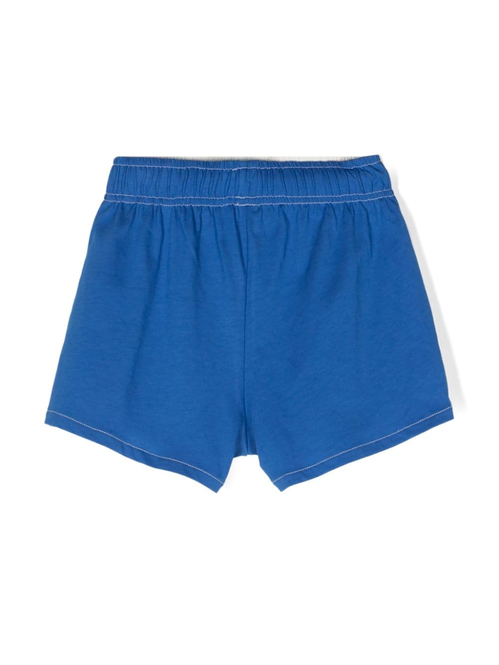 Mini Rodini Tennis-motif colour-block shorts - Wit